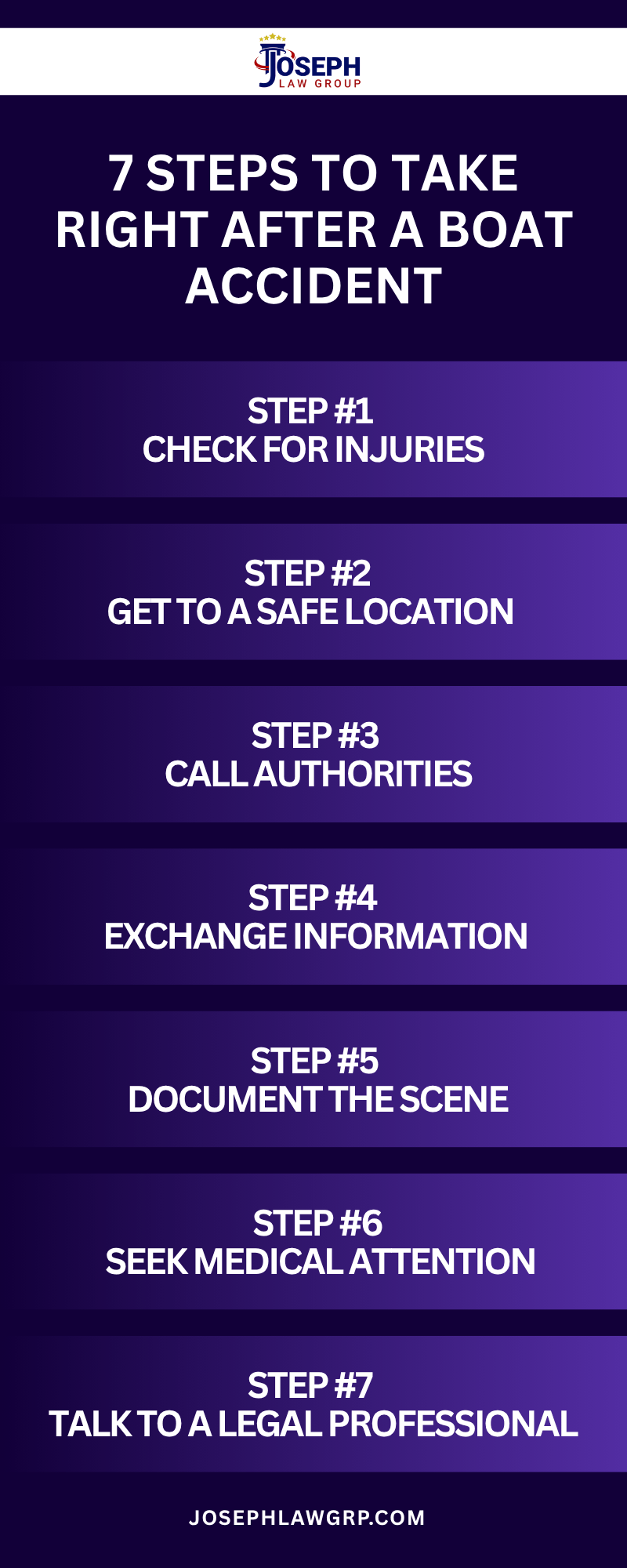 7 Steps To Take Right After A Boat Accident Infographic