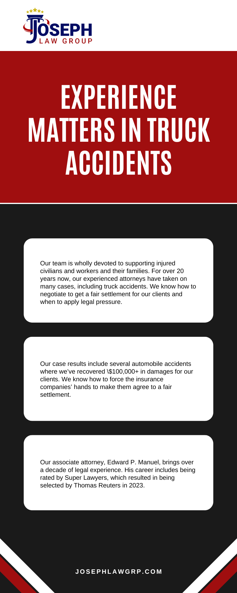 Experience Matters In Truck Accidents Infographic